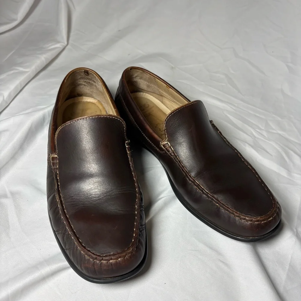 Classic‎ ECCO Men’s Brown Leather Loafers Size 42, US 8, 8.5